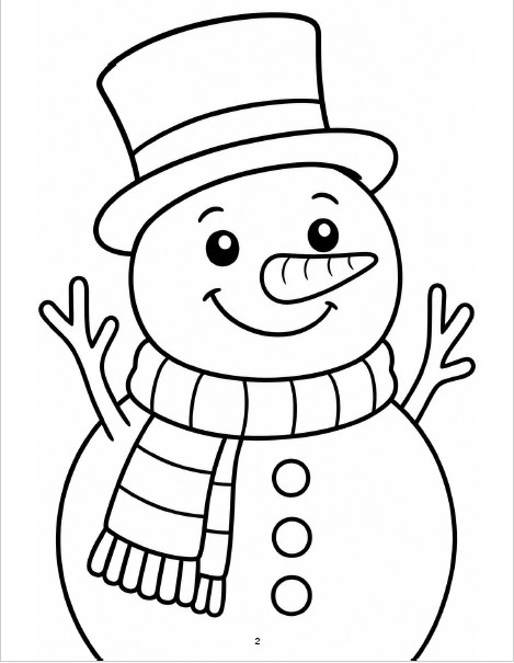 January Kids Coloring Book - Image 4