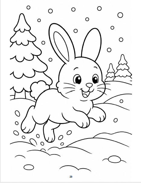 January Kids Coloring Book - Image 2