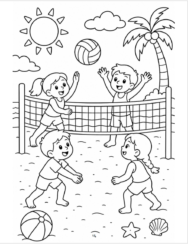 June Kids Coloring Book - Image 3