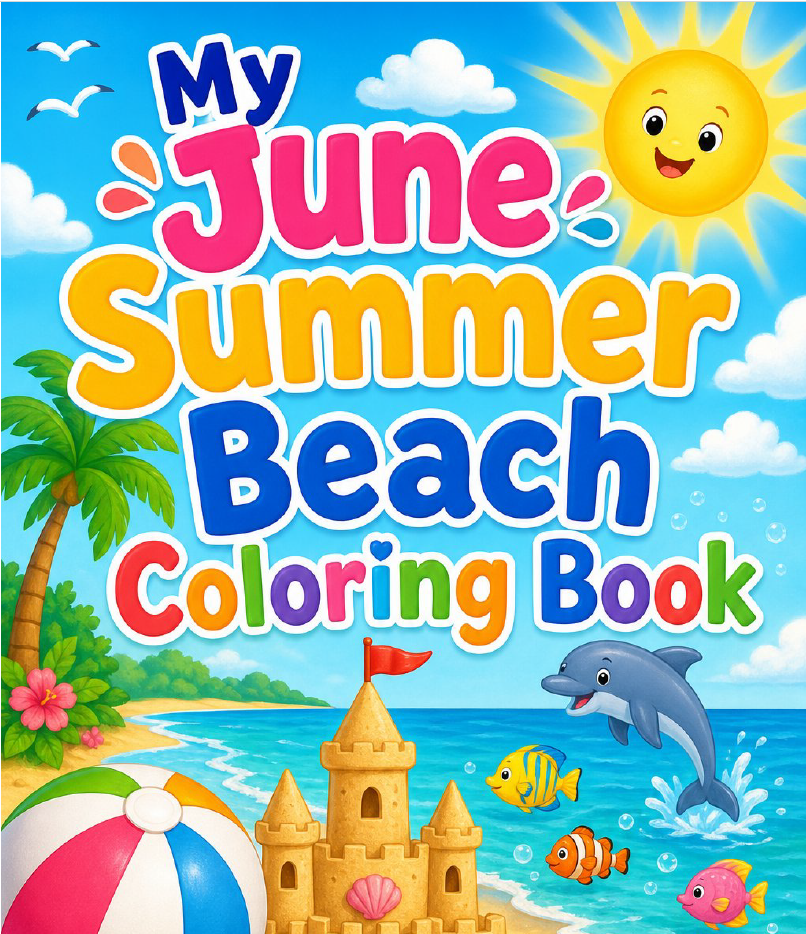 June Kids Coloring Book