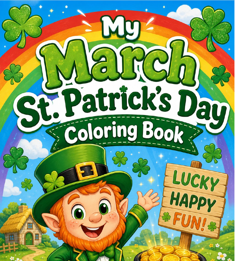 March Kids Coloring Book