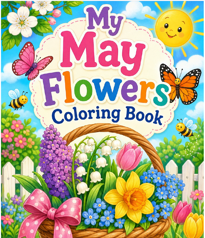 May Kids Coloring Book
