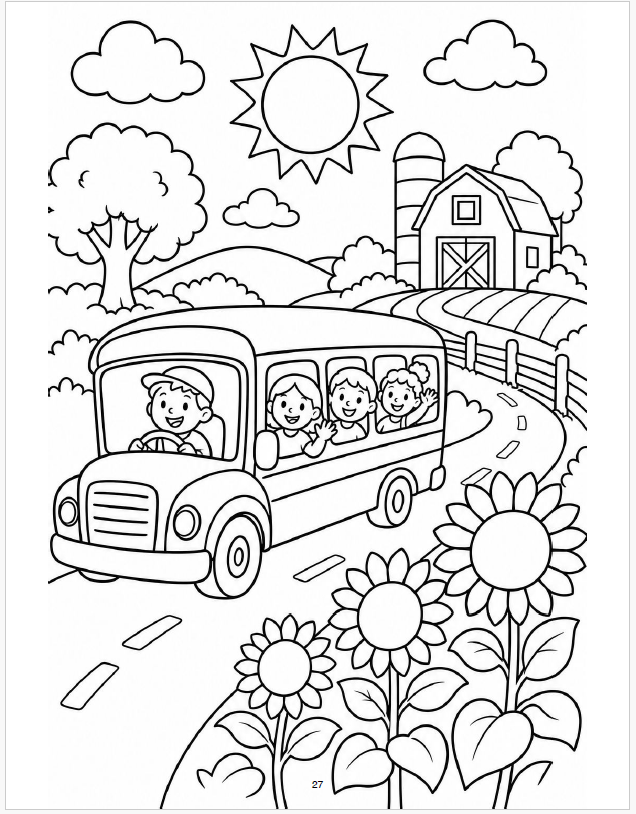 August Kids Coloring Book - Image 4